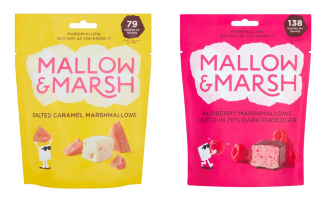 Two packets f Mallow & Marsh Marshmallows
