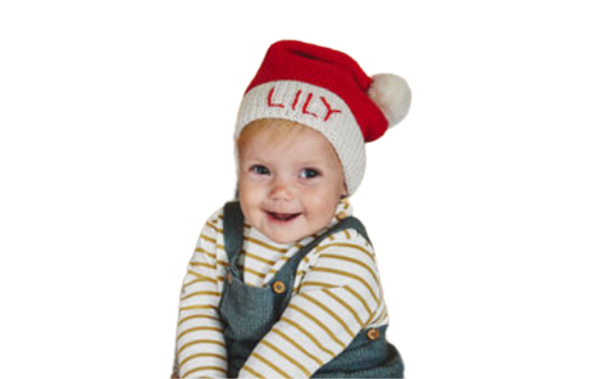 Personalised Baby Christmas Hat