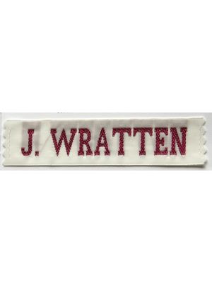 23 mm Wide Identity Tag Red and White, Labels4kids